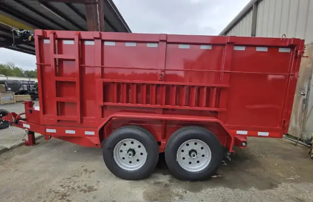 Panther 7×14TA Dump Trailer - Black — listing photo 2